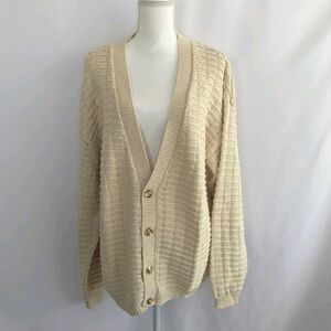 Euroclub Cream Long Sleeve Sweater